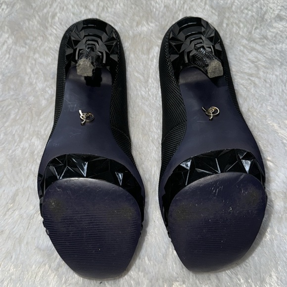 RACHEL Rachel Roy Black Textured Heels - Picture 7 of 9